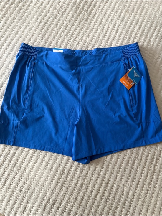 Columbia Pants - Columbia PFG Women's Bright Blue Omni-Shade Court 5" Shorts w/Pockets 2X ❤️